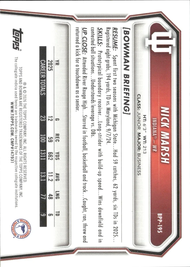 Nick Marsh card back