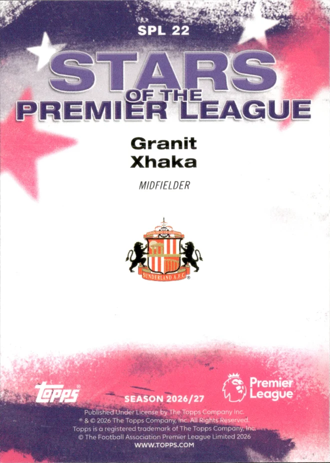 Granit Xhaka card back