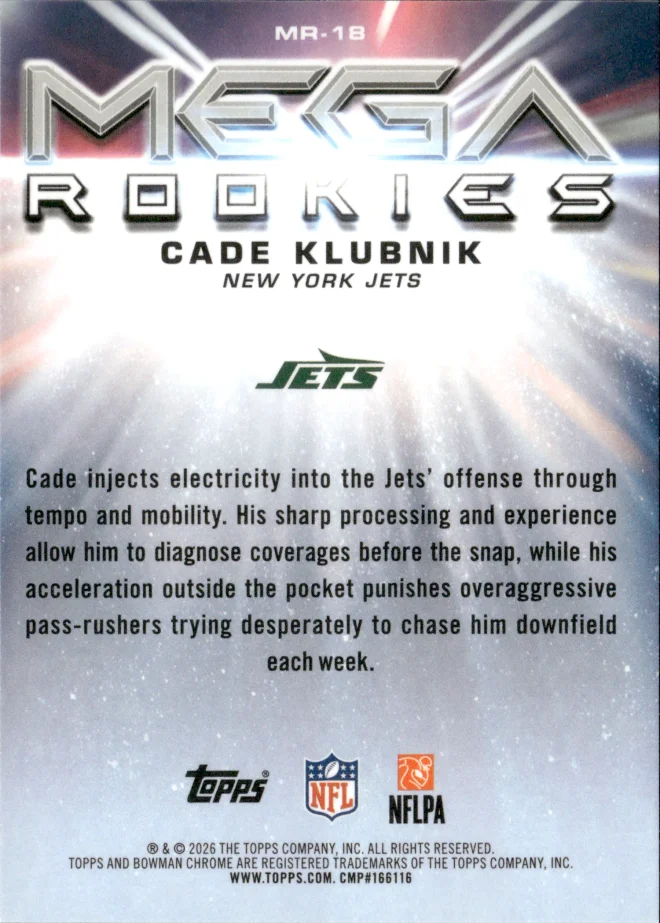 Cade Klubnik card back