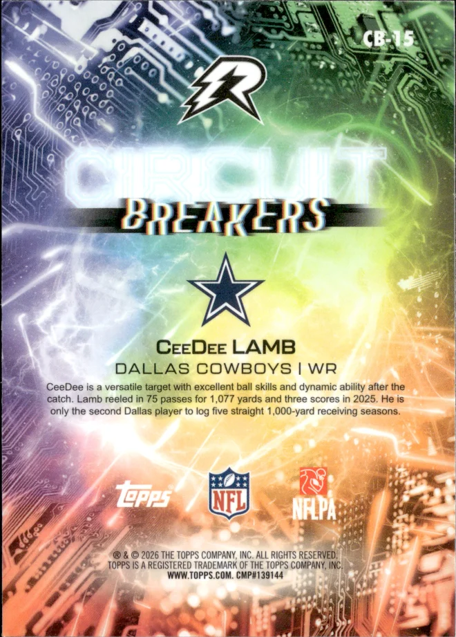 CeeDee Lamb card back