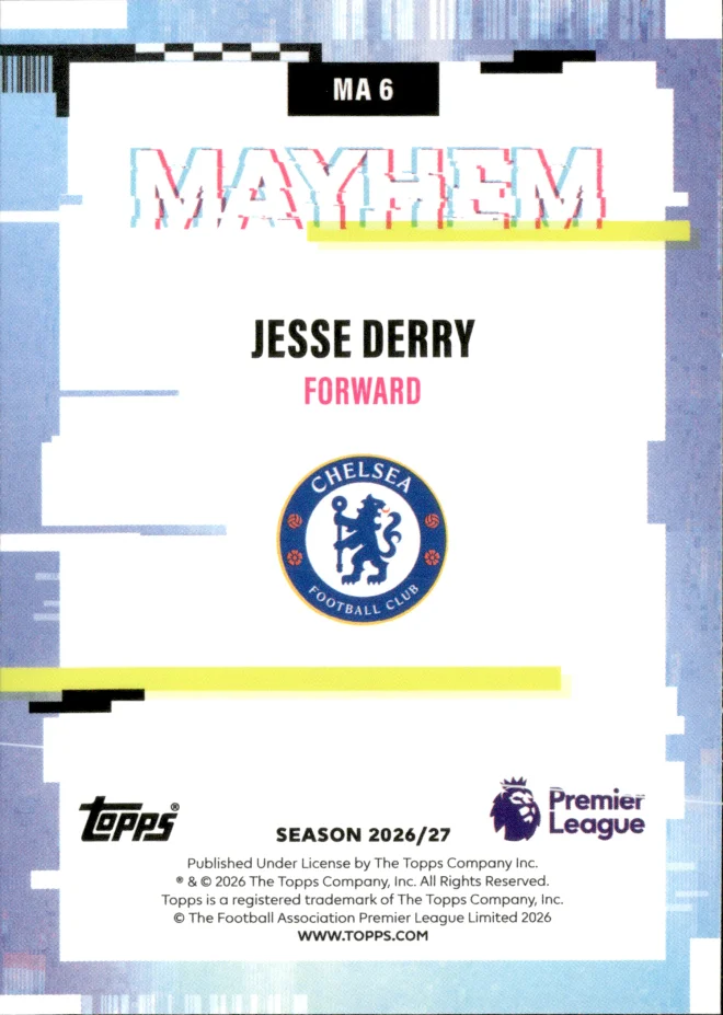 Jesse Derry card back