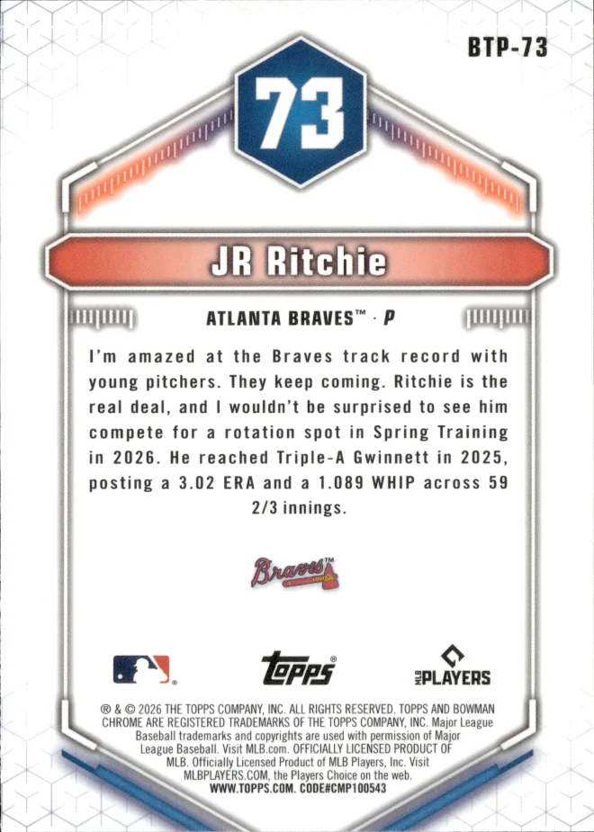 JR Ritchie card back