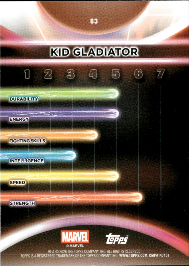 Kid Gladiator card back