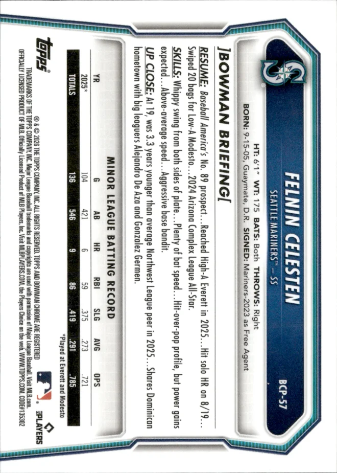 Felnin Celesten card back