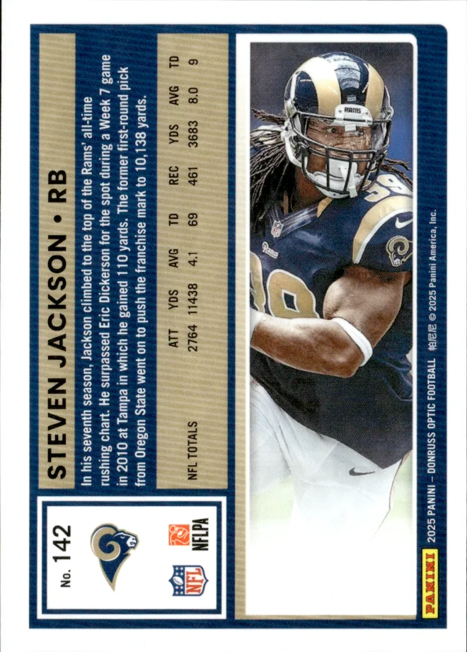 Steven Jackson card back