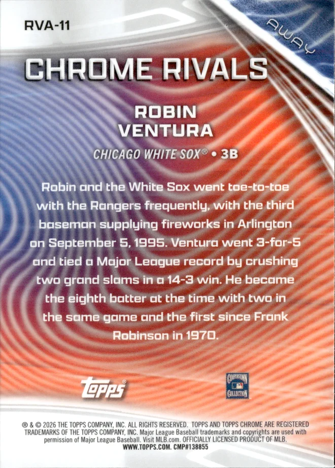 Robin Ventura card back