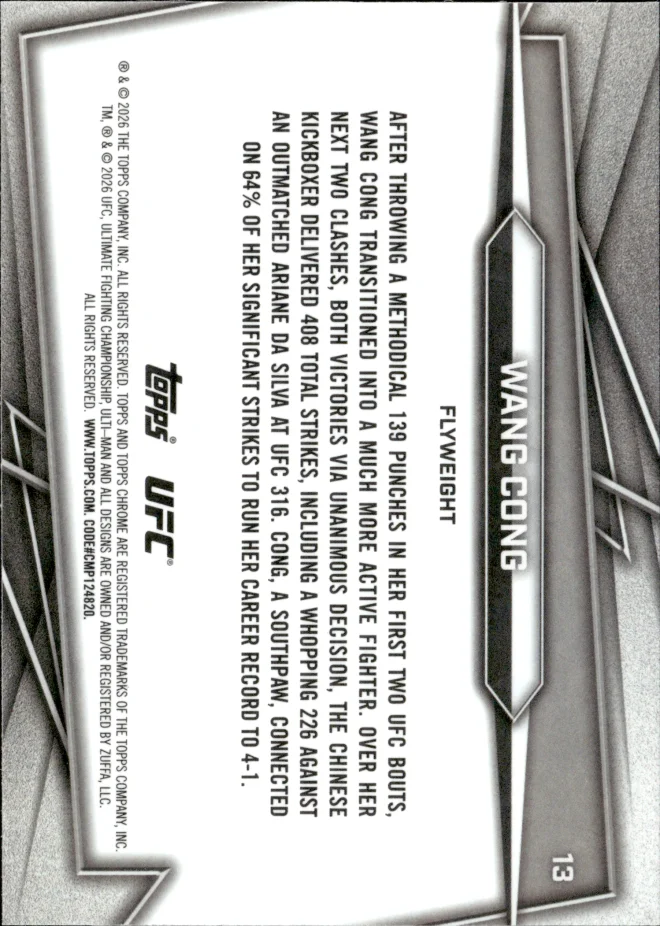 Wang Cong card back
