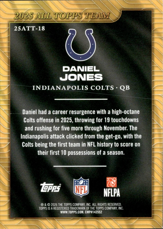 Daniel Jones card back