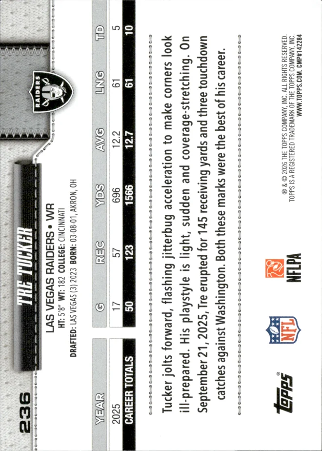 Tre Tucker card back