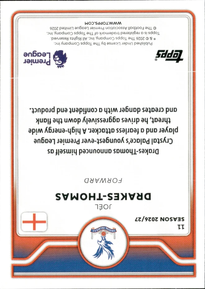Joél Drakes-Thomas card back