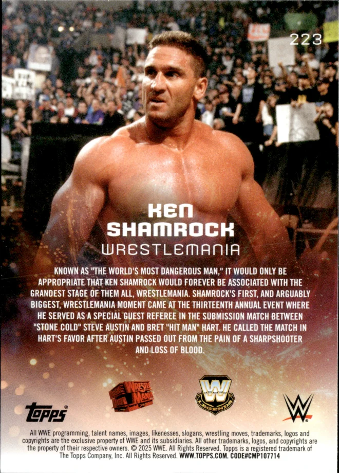 Ken Shamrock card back