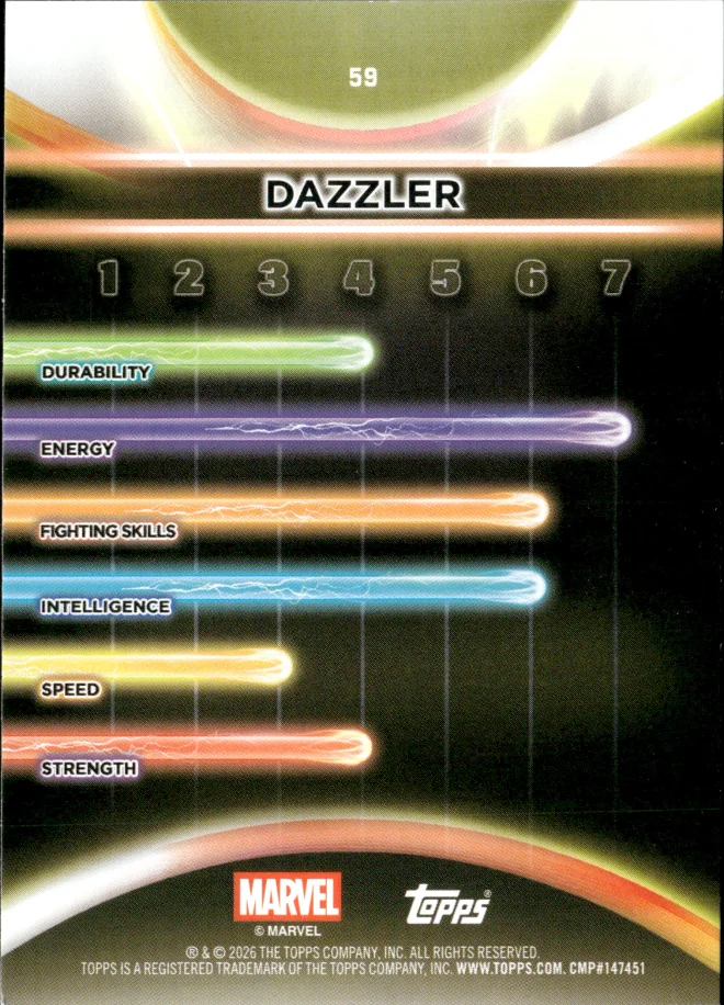 Dazzler card back