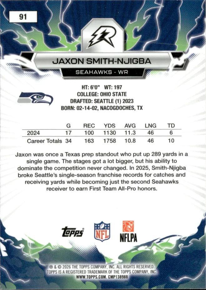 Jaxon Smith-Njigba card back