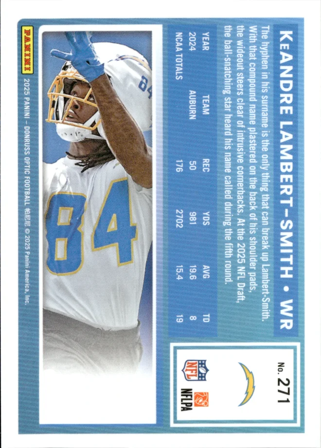 KeAndre Lambert-Smith card back