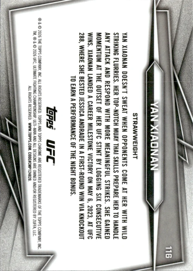 Yan Xiaonan card back