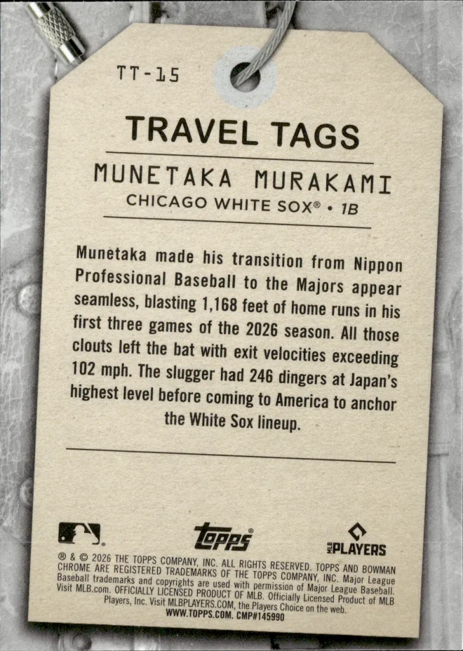 Munetaka Murakami card back