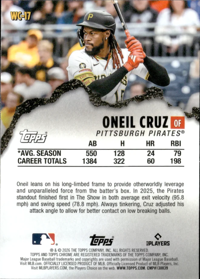 Oneil Cruz card back