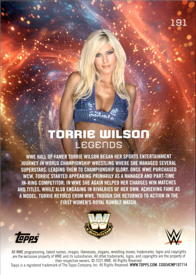 Torrie Wilson card back