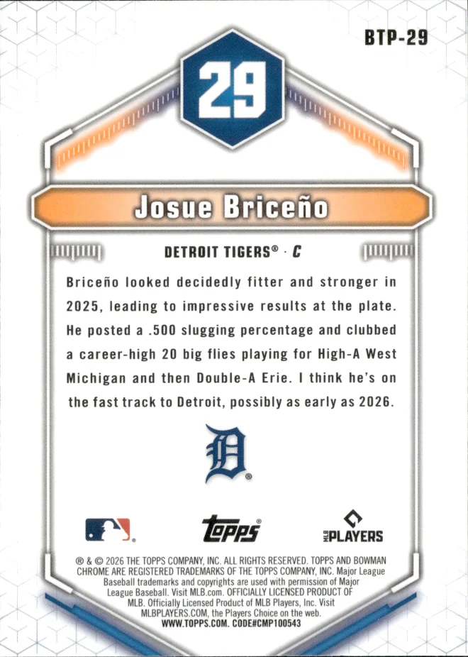 Josue Briceño card back
