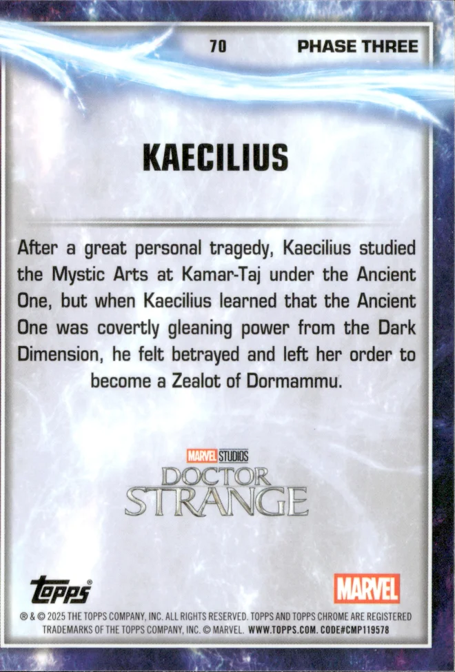 Kaecilius card back