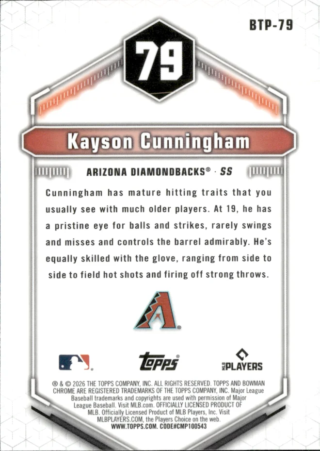 Kayson Cunningham card back