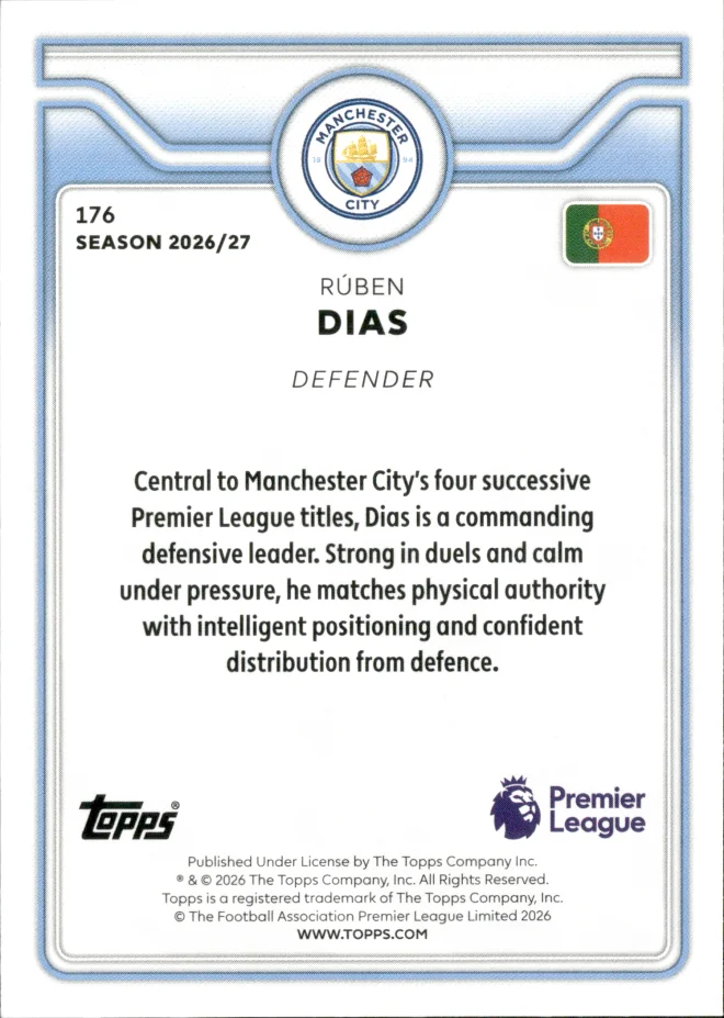 Rúben Dias card back