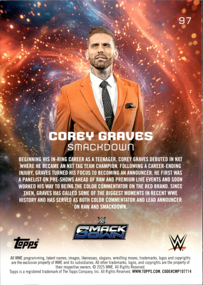 Corey Graves card back