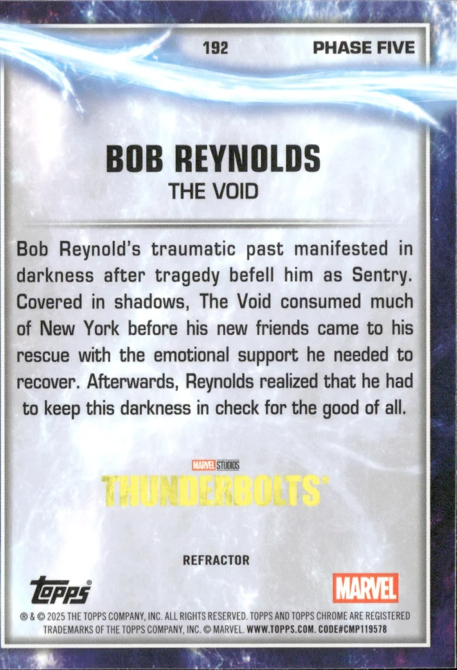 Bob Reynolds / The Void card back