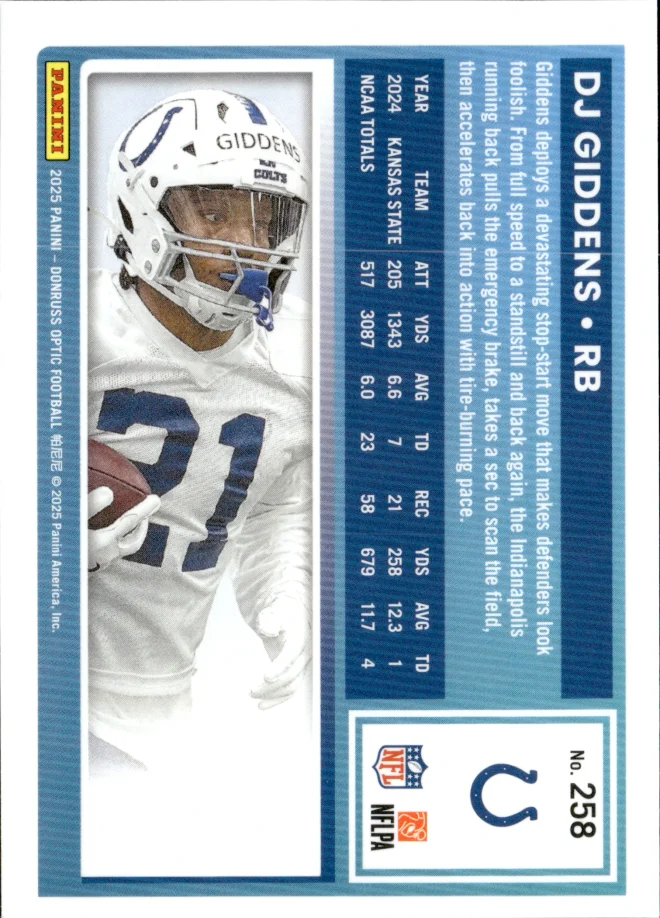 DJ Giddens card back