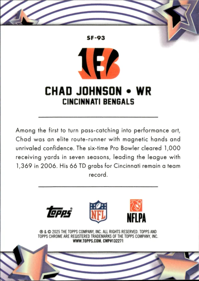 Chad Johnson card back