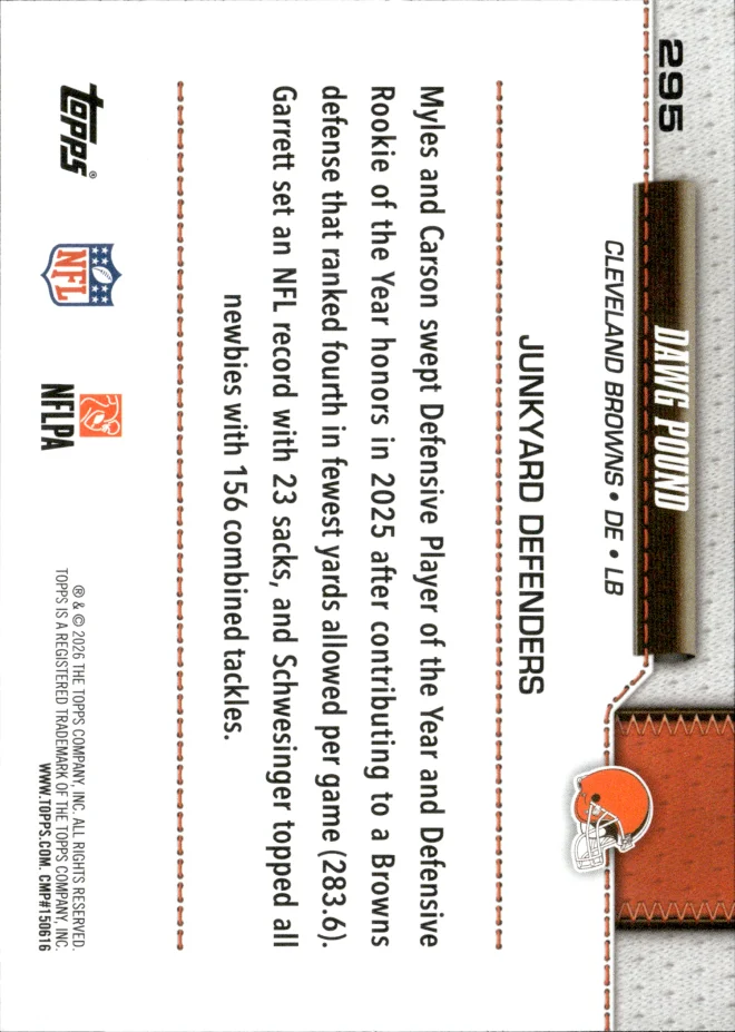 Dawg Pound card back