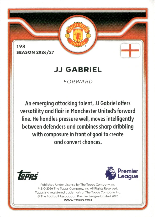 JJ Gabriel card back