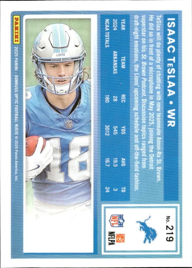 Isaac TeSlaa card back