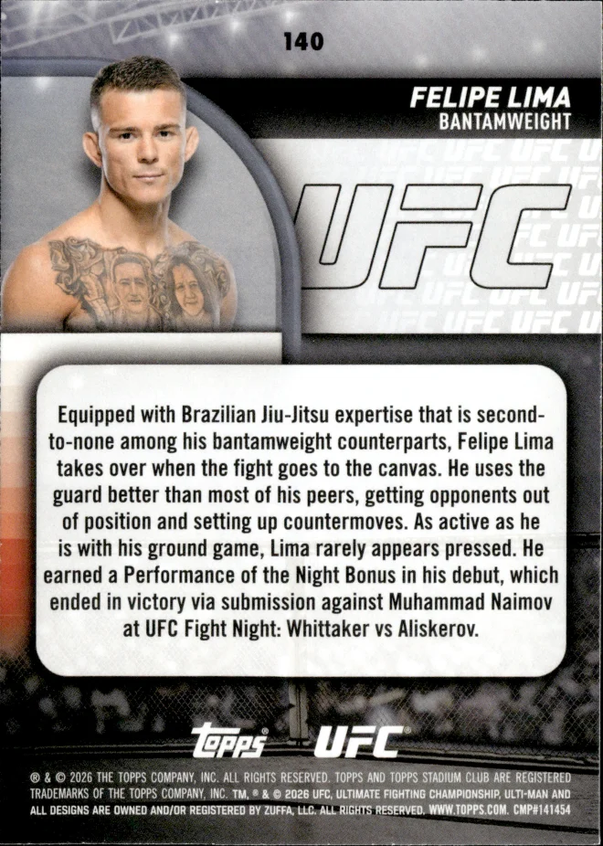 Felipe Lima card back