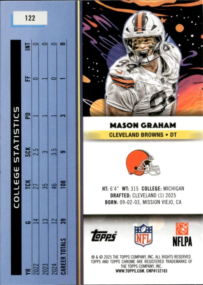 Mason Graham card back
