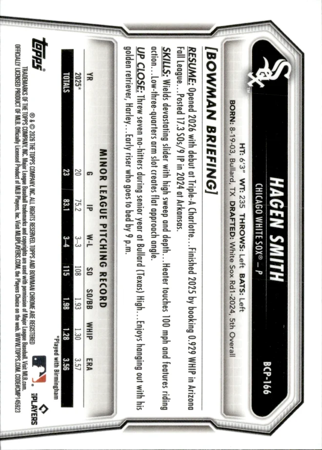 Hagen Smith card back