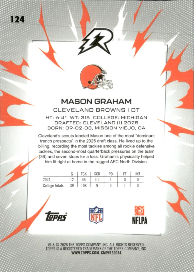 Mason Graham card back