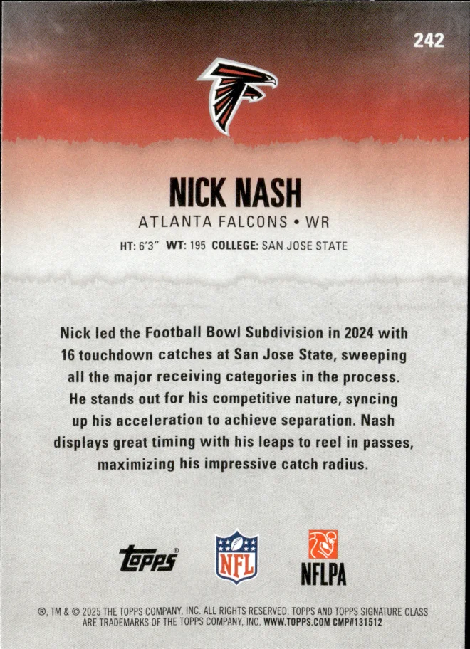 Nick Nash card back