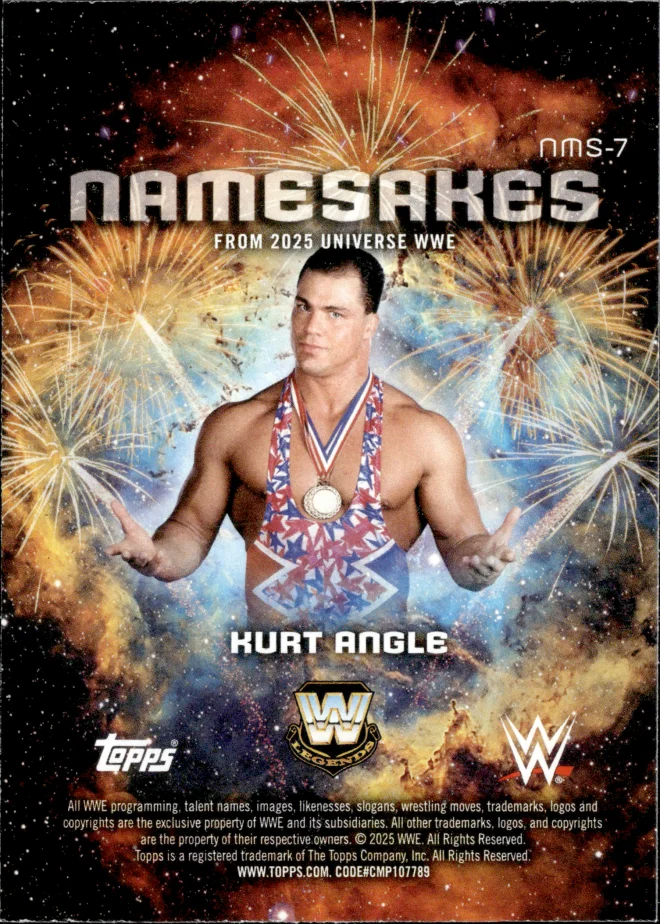 Kurt Angle card back