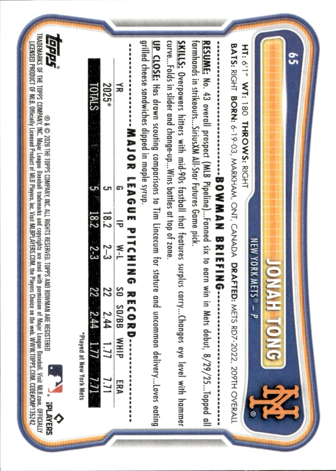 Jonah Tong card back