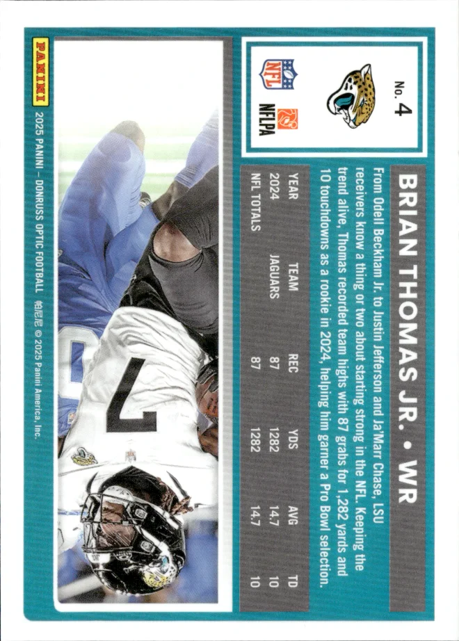 Brian Thomas Jr. card back