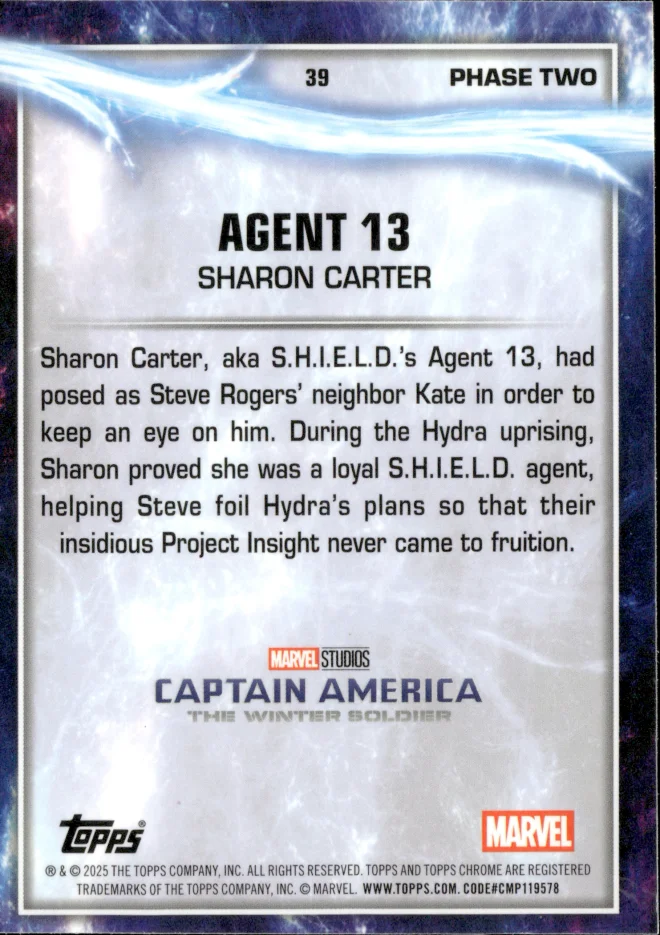 Sharon Carter card back