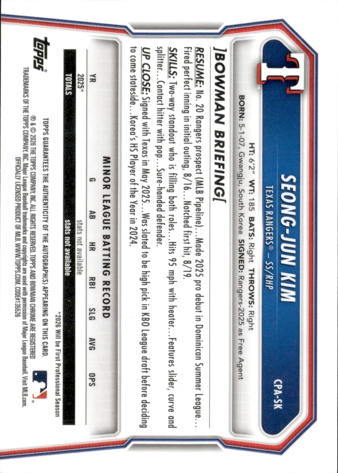 Seong-Jun Kim card back