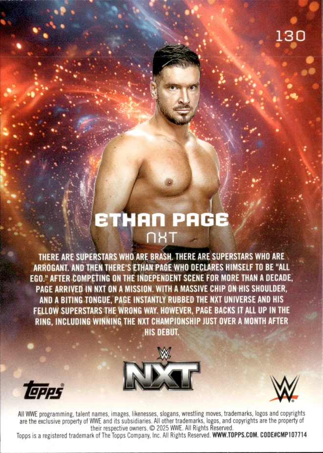 Ethan Page card back