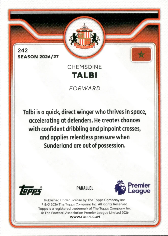Chemsdine Talbi card back