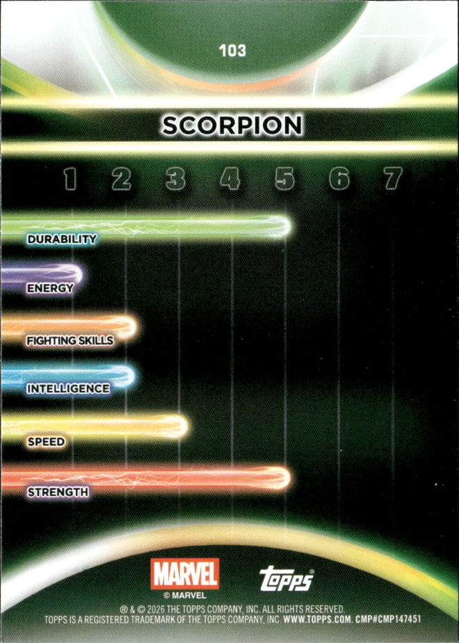 Scorpion card back