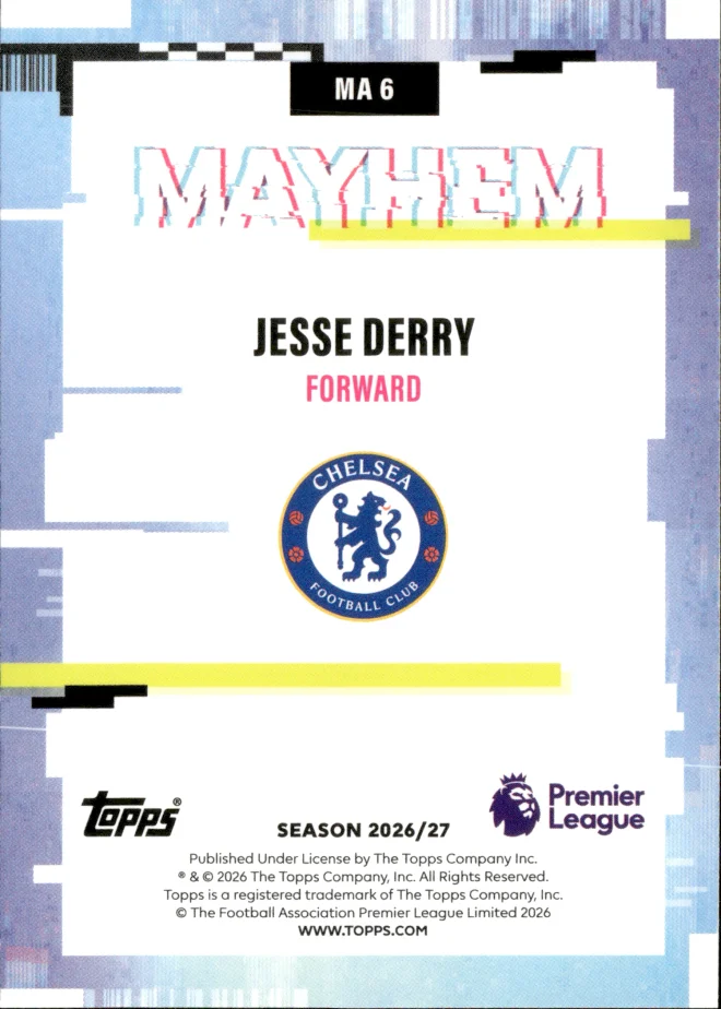 Jesse Derry card back