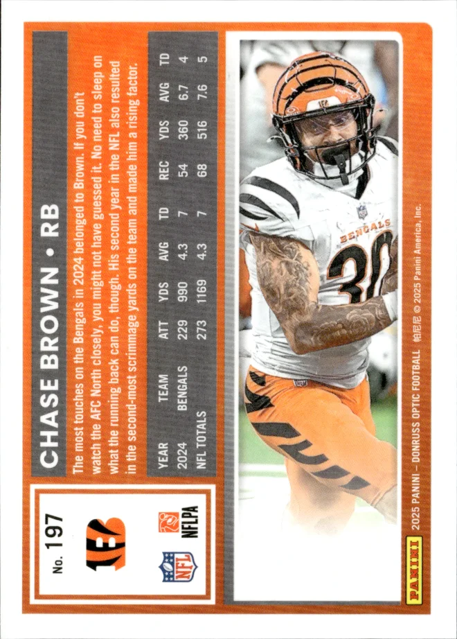 Chase Brown card back