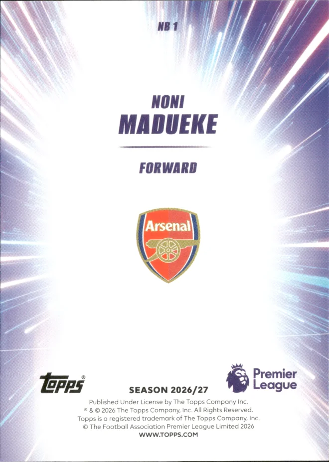 Noni Madueke card back