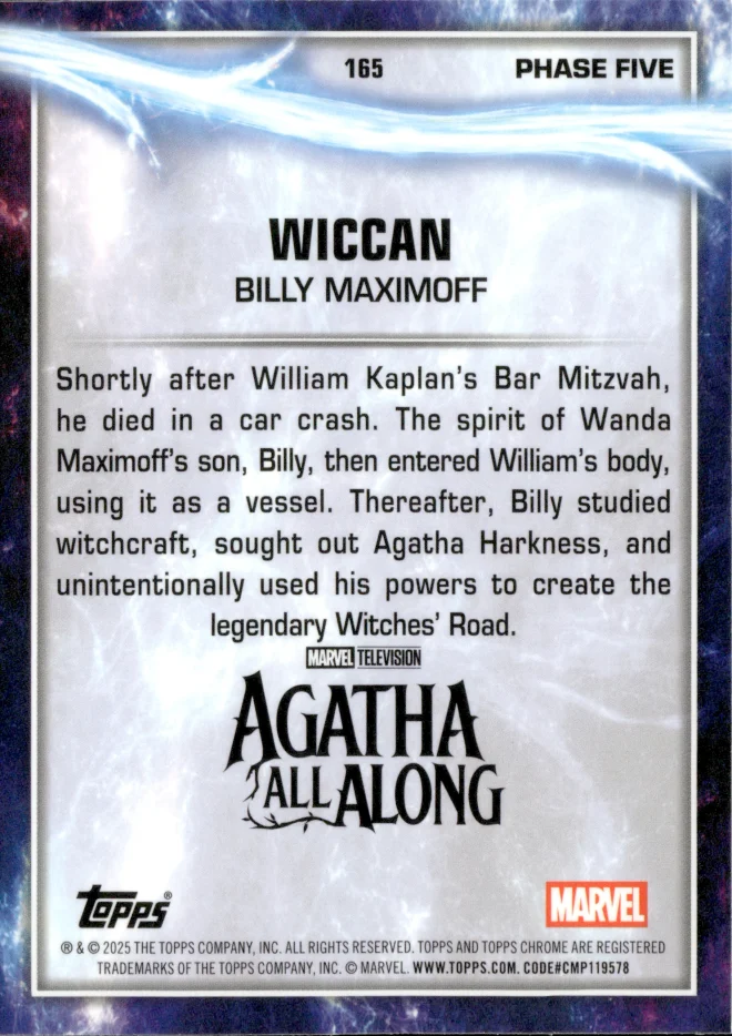 Billy Maximoff card back
